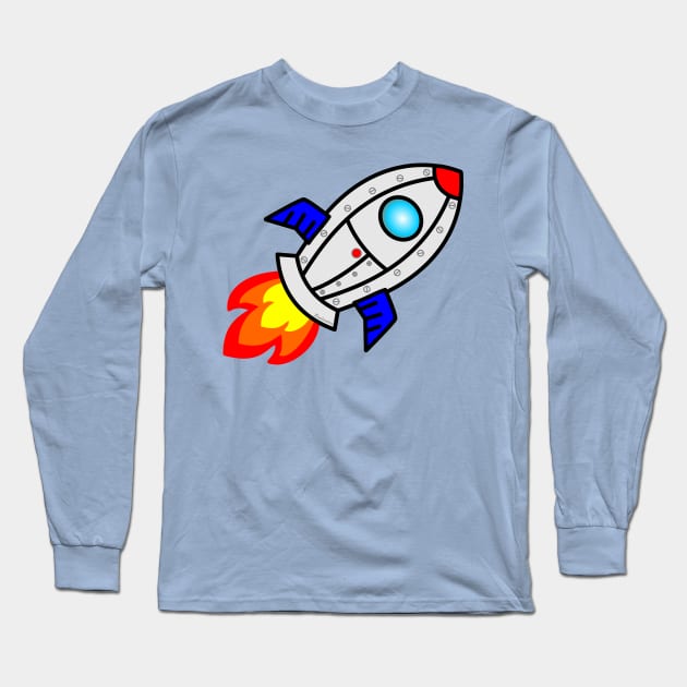 Rocket II Long Sleeve T-Shirt by Pendientera